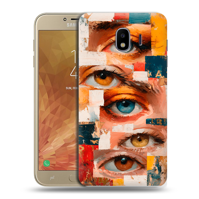 Пластиковый чехол на Samsung Galaxy J4 с принтом Модный принт Пластиковый чехол на Samsung Galaxy J4 с принтом Модный принт