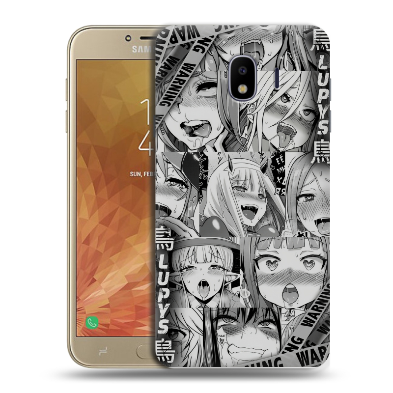 Пластиковый чехол на Samsung Galaxy J4 с принтом Ahegao Ахегао Аниме Пластиковый чехол на Samsung Galaxy J4 с принтом Ahegao Ахегао Аниме