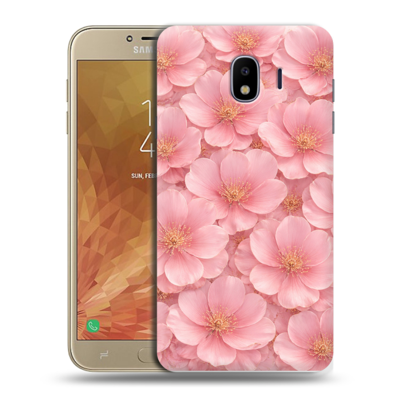 Пластиковый чехол на Samsung Galaxy J4 с принтом женский Пластиковый чехол на Samsung Galaxy J4 с принтом женский