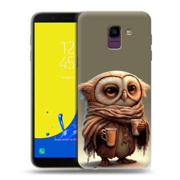 Силиконовый чехол на Samsung Galaxy J6 с принтом Сова