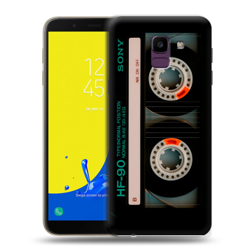 Силиконовый чехол на Samsung Galaxy J6 с принтом Кассета Силиконовый чехол на Samsung Galaxy J6 с принтом Кассета