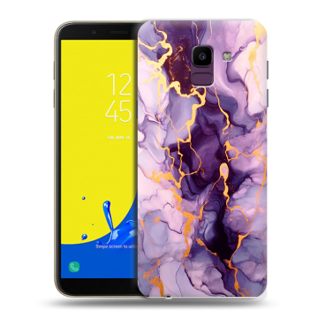 Силиконовый чехол на Samsung Galaxy J6 с принтом Мрамор Силиконовый чехол на Samsung Galaxy J6 с принтом Мрамор