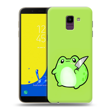 Силиконовый чехол на Samsung Galaxy J6 с принтом Лягушенок Силиконовый чехол на Samsung Galaxy J6 с принтом Лягушенок