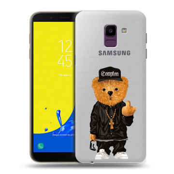 Силиконовый чехол на Samsung Galaxy J6 с принтом Мишка Силиконовый чехол на Samsung Galaxy J6 с принтом Мишка