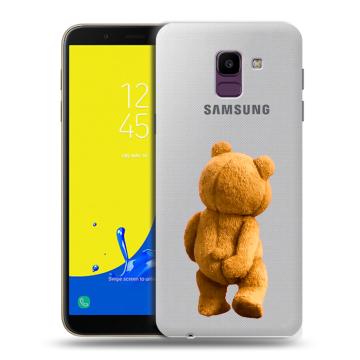 Силиконовый чехол на Samsung Galaxy J6 с принтом Медведь Силиконовый чехол на Samsung Galaxy J6 с принтом Медведь