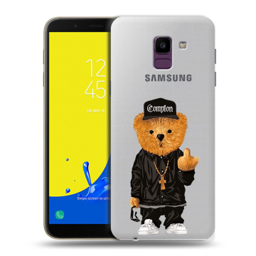 Силиконовый чехол на Samsung Galaxy J6 с принтом Плюшевый медведь Силиконовый чехол на Samsung Galaxy J6 с принтом Плюшевый медведь