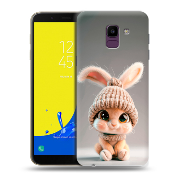 Силиконовый чехол на Samsung Galaxy J6 с принтом Кролик Силиконовый чехол на Samsung Galaxy J6 с принтом Кролик