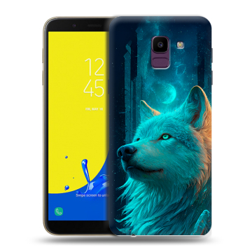 Силиконовый чехол на Samsung Galaxy J6 с принтом бабочки саккура Силиконовый чехол на Samsung Galaxy J6 с принтом бабочки саккура