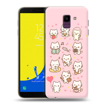 Силиконовый чехол на Samsung Galaxy J6 с принтом Hello Kitty Хелоу Кити Силиконовый чехол на Samsung Galaxy J6 с принтом Hello Kitty Хелоу Кити