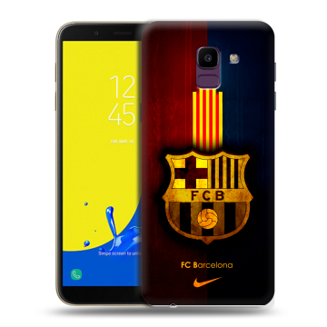 Силиконовый чехол на Samsung Galaxy J6 с принтом Барселона Barcelona Силиконовый чехол на Samsung Galaxy J6 с принтом Барселона Barcelona