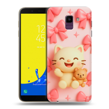 Силиконовый чехол на Samsung Galaxy J6 с принтом для девочек Силиконовый чехол на Samsung Galaxy J6 с принтом для девочек