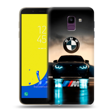 Силиконовый чехол на Samsung Galaxy J6 с принтом БМВ BMW Силиконовый чехол на Samsung Galaxy J6 с принтом БМВ BMW