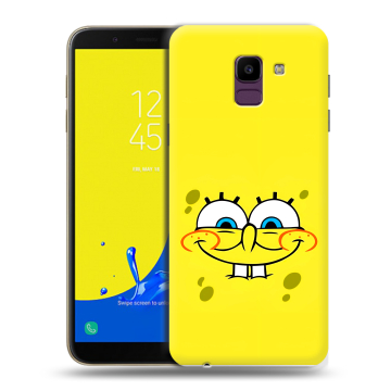 Силиконовый чехол на Samsung Galaxy J6 с принтом спанчбоб спанч боб Силиконовый чехол на Samsung Galaxy J6 с принтом спанчбоб спанч боб