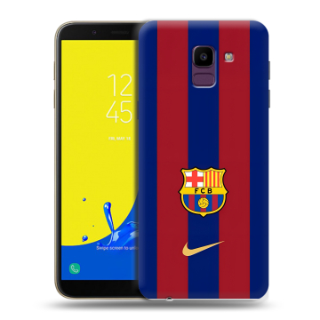 Силиконовый чехол на Samsung Galaxy J6 с принтом Барселона Barcelona Силиконовый чехол на Samsung Galaxy J6 с принтом Барселона Barcelona