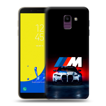 Силиконовый чехол на Samsung Galaxy J6 с принтом БМВ BMW Силиконовый чехол на Samsung Galaxy J6 с принтом БМВ BMW