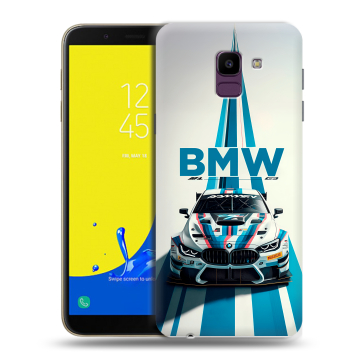 Силиконовый чехол на Samsung Galaxy J6 с принтом БМВ BMW Силиконовый чехол на Samsung Galaxy J6 с принтом БМВ BMW