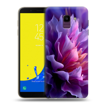 Силиконовый чехол на Samsung Galaxy J6 с принтом женский цветы Силиконовый чехол на Samsung Galaxy J6 с принтом женский цветы