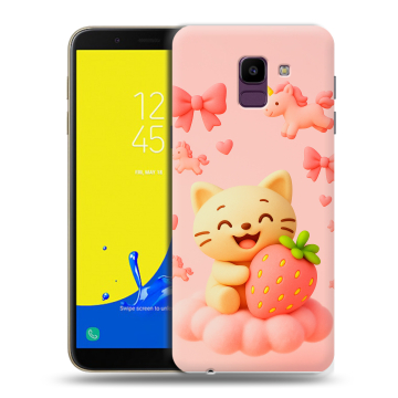 Силиконовый чехол на Samsung Galaxy J6 с принтом для девочек Силиконовый чехол на Samsung Galaxy J6 с принтом для девочек
