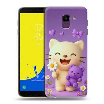 Силиконовый чехол на Samsung Galaxy J6 с принтом для девочек Силиконовый чехол на Samsung Galaxy J6 с принтом для девочек
