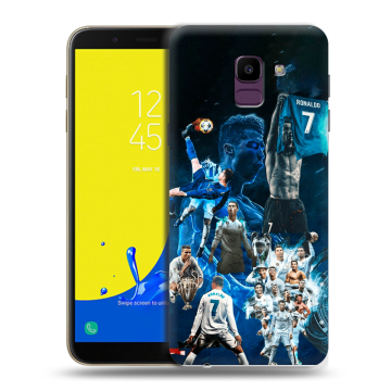 Силиконовый чехол на Samsung Galaxy J6 с принтом Реал Роналдо Силиконовый чехол на Samsung Galaxy J6 с принтом Реал Роналдо