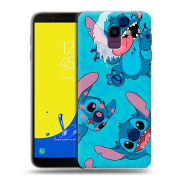 Силиконовый чехол на Samsung Galaxy J6 с принтом Лило и Стич Силиконовый чехол на Samsung Galaxy J6 с принтом Лило и Стич