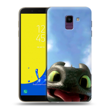 Силиконовый чехол на Samsung Galaxy J6 с принтом Как приручить дракона Силиконовый чехол на Samsung Galaxy J6 с принтом Как приручить дракона