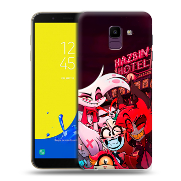 Силиконовый чехол на Samsung Galaxy J6 с принтом Hazbin Hotel Отель Хазбин Силиконовый чехол на Samsung Galaxy J6 с принтом Hazbin Hotel Отель Хазбин