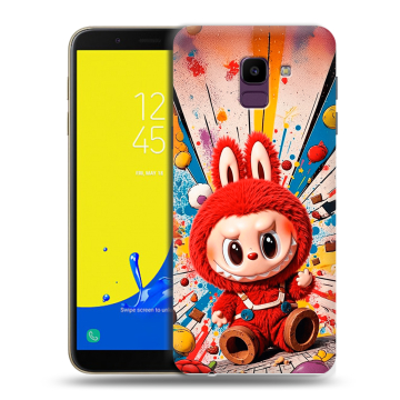 Силиконовый чехол на Samsung Galaxy J6 с принтом Labubu Лабубу Силиконовый чехол на Samsung Galaxy J6 с принтом Labubu Лабубу