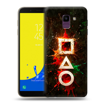 Силиконовый чехол на Samsung Galaxy J6 с принтом Squid Game Игра кальмара Силиконовый чехол на Samsung Galaxy J6 с принтом Squid Game Игра кальмара
