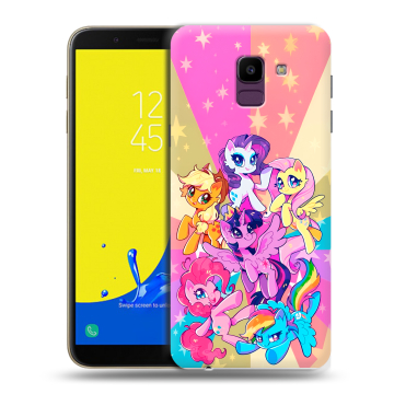 Силиконовый чехол на Samsung Galaxy J6 с принтом My little pony Дружба чудо Силиконовый чехол на Samsung Galaxy J6 с принтом My little pony Дружба чудо