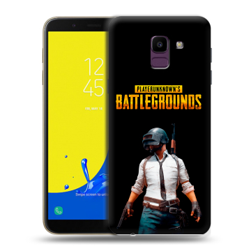 Силиконовый чехол на Samsung Galaxy J6 с принтом PUGB ПАГБ Силиконовый чехол на Samsung Galaxy J6 с принтом PUGB ПАГБ