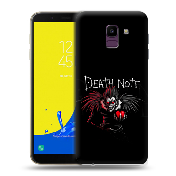 Силиконовый чехол на Samsung Galaxy J6 с принтом Death note Тетрадь смерти Силиконовый чехол на Samsung Galaxy J6 с принтом Death note Тетрадь смерти