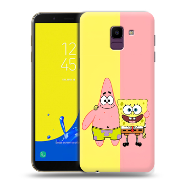 Силиконовый чехол на Samsung Galaxy J6 с принтом Спанч боб Спанчбоб Силиконовый чехол на Samsung Galaxy J6 с принтом Спанч боб Спанчбоб