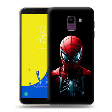 Силиконовый чехол на Samsung Galaxy J6 с принтом Spiderman Человек паук Силиконовый чехол на Samsung Galaxy J6 с принтом Spiderman Человек паук