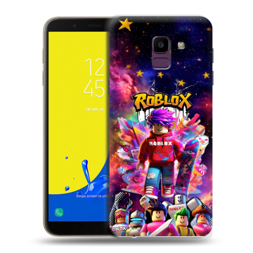 Силиконовый чехол на Samsung Galaxy J6 с принтом Roblox Роблокс Силиконовый чехол на Samsung Galaxy J6 с принтом Roblox Роблокс