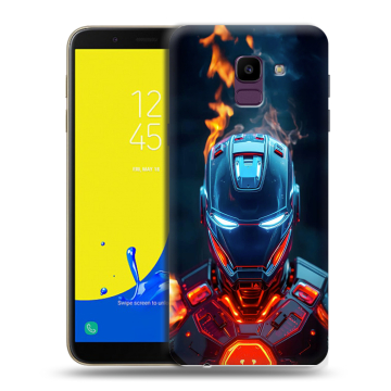Силиконовый чехол на Samsung Galaxy J6 с принтом IronMan Железный человек Силиконовый чехол на Samsung Galaxy J6 с принтом IronMan Железный человек