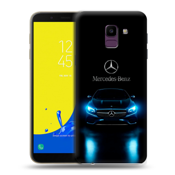 Силиконовый чехол на Samsung Galaxy J6 с принтом Mercedes Мерседес Силиконовый чехол на Samsung Galaxy J6 с принтом Mercedes Мерседес