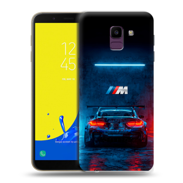 Силиконовый чехол на Samsung Galaxy J6 с принтом BMW БМВ Силиконовый чехол на Samsung Galaxy J6 с принтом BMW БМВ