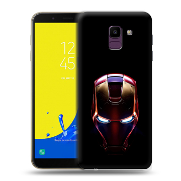 Силиконовый чехол на Samsung Galaxy J6 с принтом IronMan Железный человек Силиконовый чехол на Samsung Galaxy J6 с принтом IronMan Железный человек