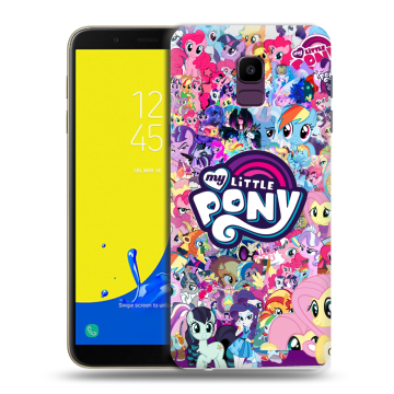 Силиконовый чехол на Samsung Galaxy J6 с принтом My little pony Дружба чудо Силиконовый чехол на Samsung Galaxy J6 с принтом My little pony Дружба чудо