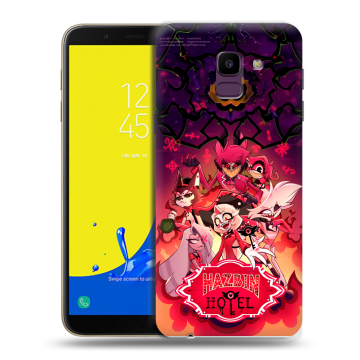 Силиконовый чехол на Samsung Galaxy J6 с принтом Hazbin Hotel Отель Хазбин Силиконовый чехол на Samsung Galaxy J6 с принтом Hazbin Hotel Отель Хазбин