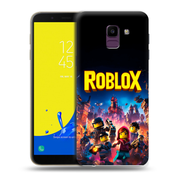 Силиконовый чехол на Samsung Galaxy J6 с принтом Roblox Роблокс Силиконовый чехол на Samsung Galaxy J6 с принтом Roblox Роблокс