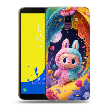 Силиконовый чехол на Samsung Galaxy J6 с принтом Labubu Лабубу Силиконовый чехол на Samsung Galaxy J6 с принтом Labubu Лабубу