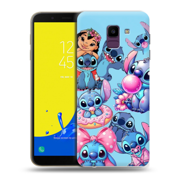 Силиконовый чехол на Samsung Galaxy J6 с принтом Лило и Стич Силиконовый чехол на Samsung Galaxy J6 с принтом Лило и Стич