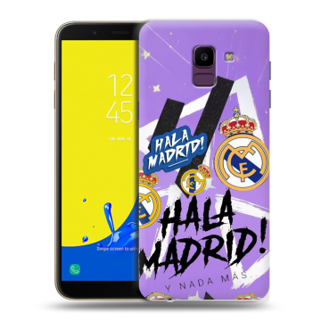 Силиконовый чехол на Samsung Galaxy J6 с принтом Real Madrid Реал Мадрид Силиконовый чехол на Samsung Galaxy J6 с принтом Real Madrid Реал Мадрид