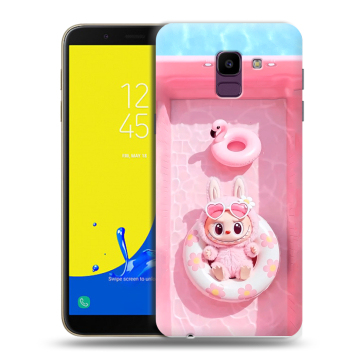 Силиконовый чехол на Samsung Galaxy J6 с принтом Labubu Лабубу Силиконовый чехол на Samsung Galaxy J6 с принтом Labubu Лабубу