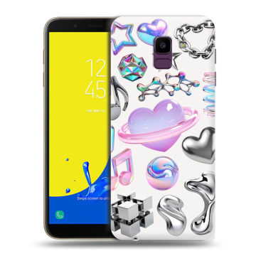 Силиконовый чехол на Samsung Galaxy J6 с принтом Y2K Силиконовый чехол на Samsung Galaxy J6 с принтом Y2K