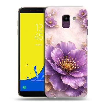 Силиконовый чехол на Samsung Galaxy J6 с принтом женский Силиконовый чехол на Samsung Galaxy J6 с принтом женский