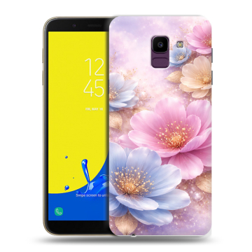 Силиконовый чехол на Samsung Galaxy J6 с принтом женский Силиконовый чехол на Samsung Galaxy J6 с принтом женский