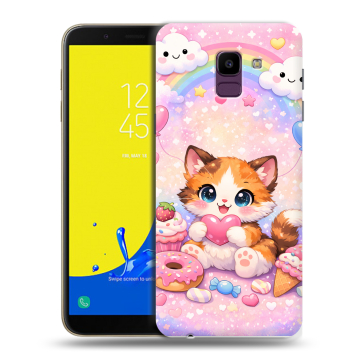 Силиконовый чехол на Samsung Galaxy J6 с принтом для девочек Силиконовый чехол на Samsung Galaxy J6 с принтом для девочек